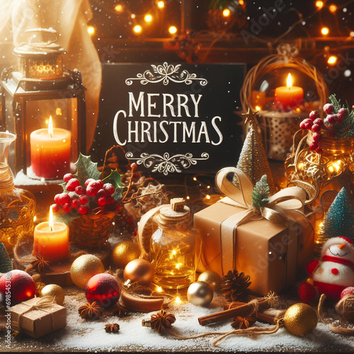 Greeting Christamas card