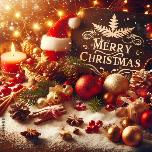 Greeting Christamas card