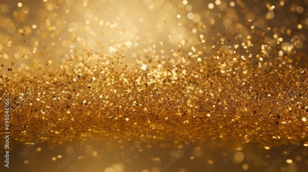 Gold sparkle particles abstract Background