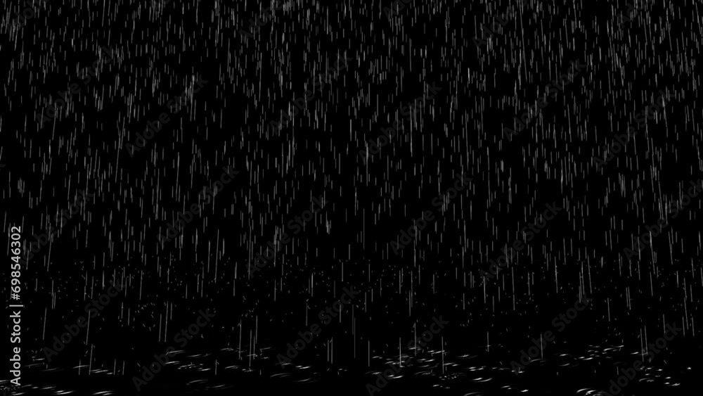 rain drops on black background
