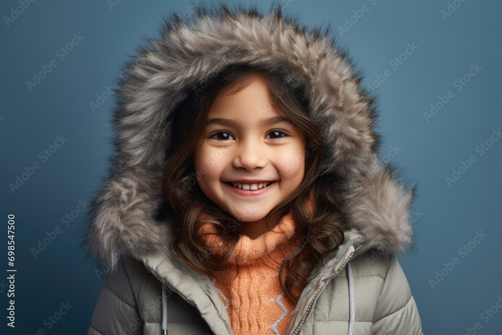 Cute indian little girl in winter wear Cute indian little girl in winter wear