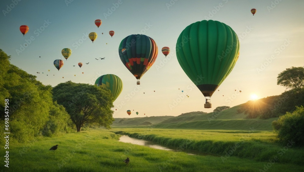 Obraz premium hot air balloon