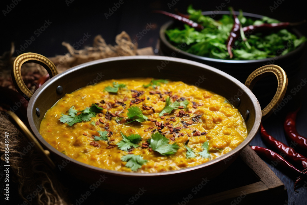 Indian delicious food dal tadka Indian delicious food dal tadka