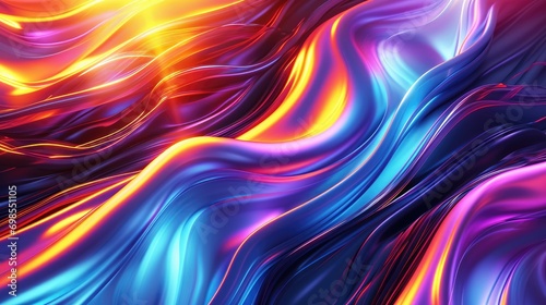 Abstract background, neon rays pulses waves diagram equalizers, abstract pattern and texture in cyberpunk and future style