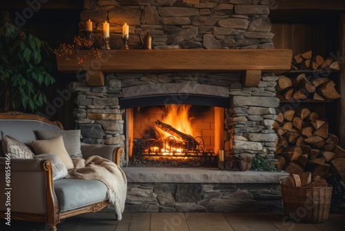 Cozy Fireplace Work, Working Near Fireplace For Warm And Inviting Atmosphere