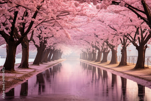 The ethereal beauty of cherry blossoms in full bloom © Veniamin Kraskov