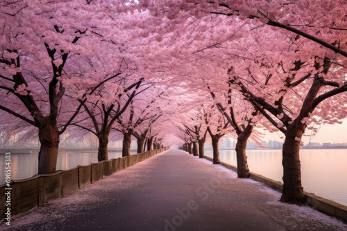 The ethereal beauty of cherry blossoms in full bloom © Venka