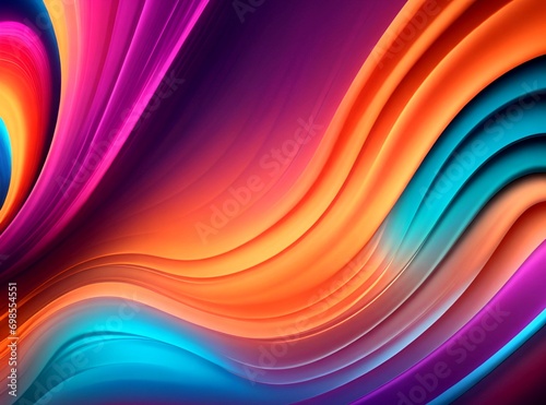 New wave style abstract rainbow background  banner poster and wallpaper design.