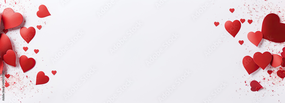 Empty valentine's day greeting card with copyspace Empty valentine's day greeting card with copyspace