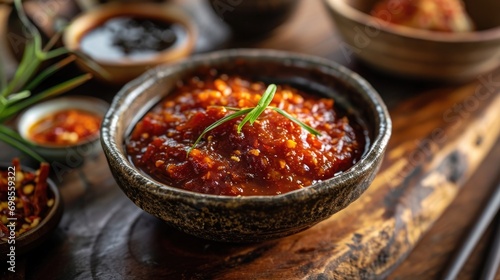 Gochujang Korean red chili paste.