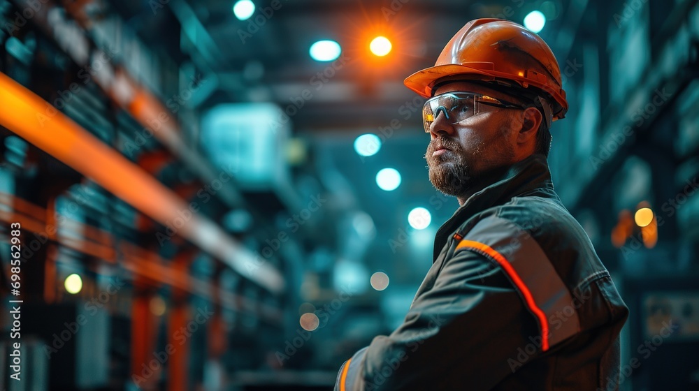 Industrial Engineers in Hard Hats.Work at the Heavy Industry Manufacturing Factory.industrial worker indoors in factory. man working in an industrial factory.Safety first concept Industrial Engineers in Hard Hats.Work at the Heavy Industry Manufacturing Factory.industrial worker indoors in factory. man working in an industrial factory.Safety first concept