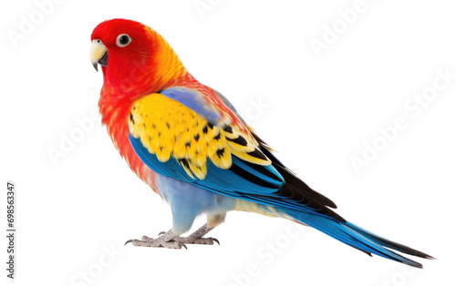 Colorful Plumage On Isolated Background