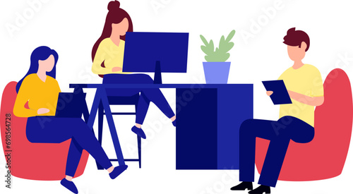 People Working