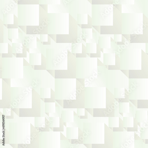 Seamless pattern, abstract geometric background with futuristic motif. White tile design in the style of modern minimalist classics. Vector graphic for wallpaper, surface design.