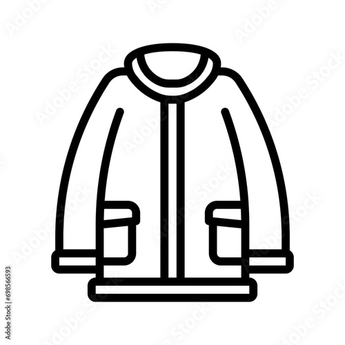 Coat icon set style collection in line, solid, flat, flat line style on white background
