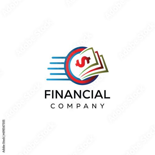 Financial Accounting Logo With Money Symbol Template Vector Icon. finance logo, financial investment logo, business logo.