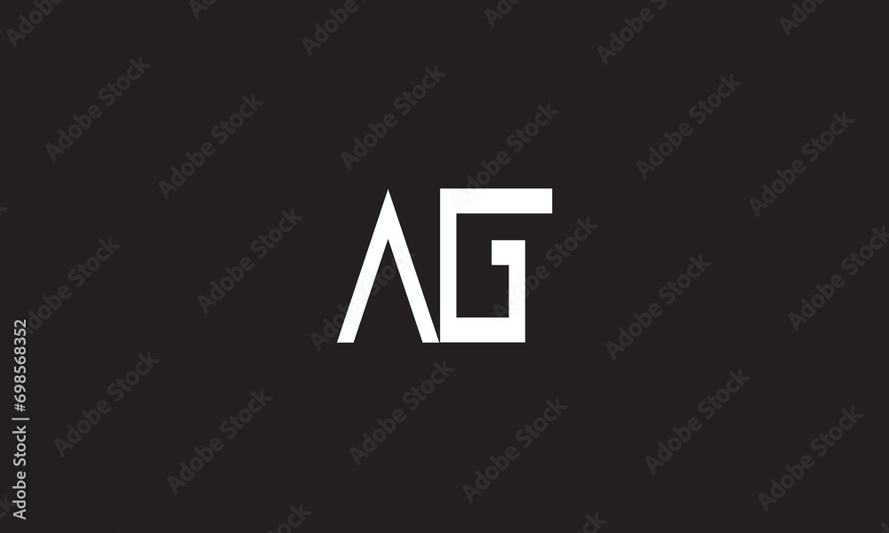 AG, GA , A , G, Abstract Letters Logo Monogram AG, GA , A , G, Abstract Letters Logo Monogram