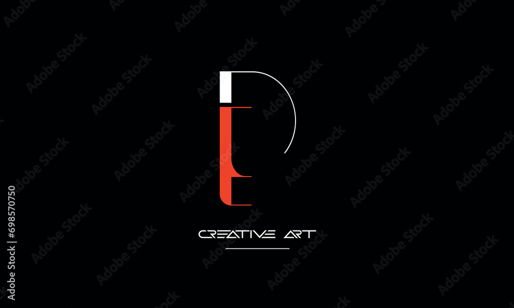 DE, ED, D, E abstract letters logo monogram DE, ED, D, E abstract letters logo monogram