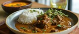 South Indian's favourite: beef curry with ghee rice.
