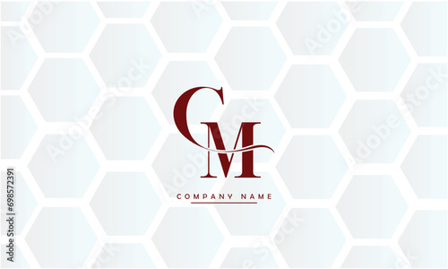 CM, MC, C, M Abstract Letters Logo Monogram