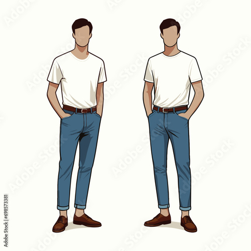 view of a man standing