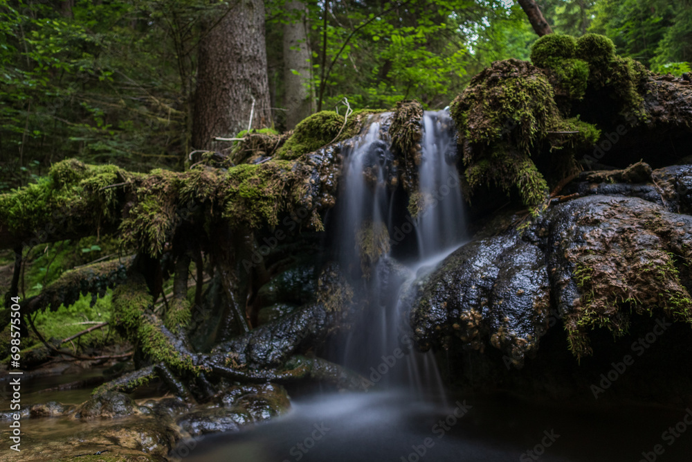 Crystal-clear water embraces serenity.