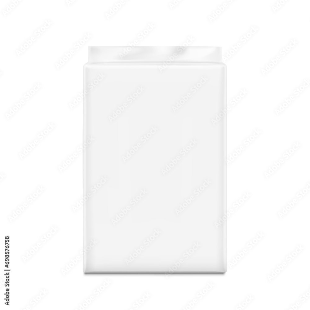 Vacuum brick pack bag mockup for ground coffee. Vector illustration isolated on white background. Easy to use for presentation your product, idea, promo, design. EPS10. Vacuum brick pack bag mockup for ground coffee. Vector illustration isolated on white background. Easy to use for presentation your product, idea, promo, design. EPS10.
