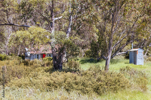 Horse Camp Hut in Kosciuszko National Park in Australia photo