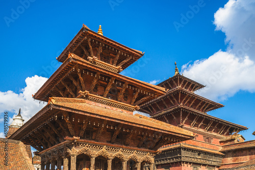 scenery of Patan Durbar Square located at Kathmandu in Nepal photo