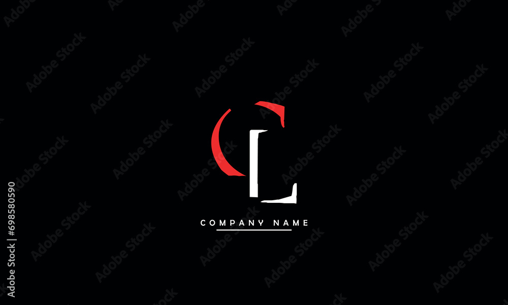 CL, LC, C, L Abstract Letters Logo Monogram CL, LC, C, L Abstract Letters Logo Monogram