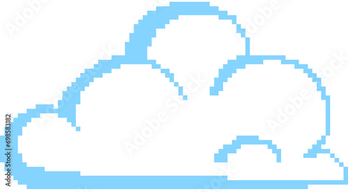 cloud, y2k, dot art, pixel art, dot game, dot cloud
