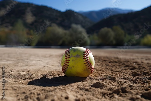 Softball softball field California mountains