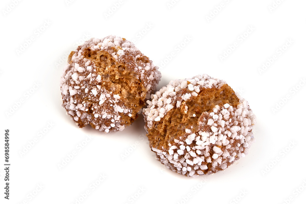 Cookies with icing, isolated on white background. Cookies with icing, isolated on white background.