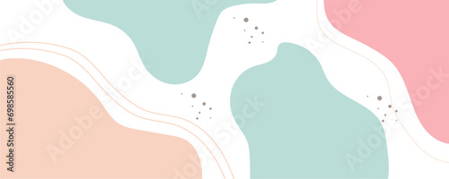 Abstract background vector illustration, pastel color background banner vector illustration.
