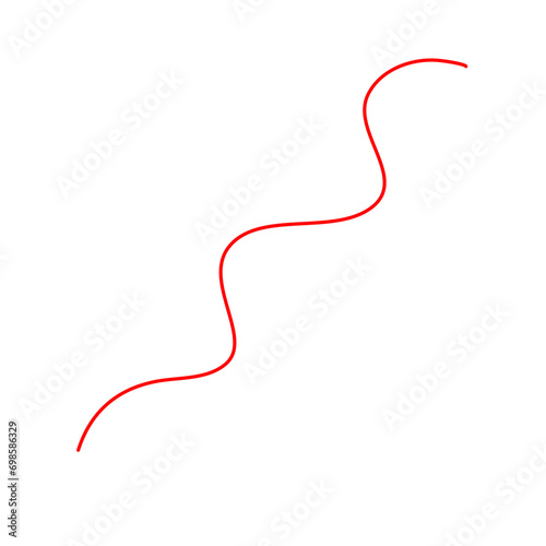 Thread Illustration. Red Thread Illustration 