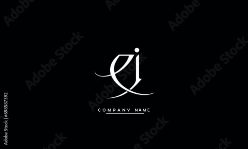 CJ, JC, C, J Abstract Letters Logo Monogram © grafic.ustani