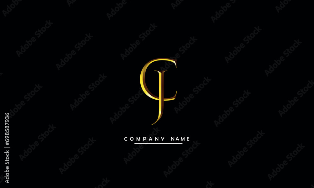 CJ, JC, C, J Abstract Letters Logo Monogram CJ, JC, C, J Abstract Letters Logo Monogram