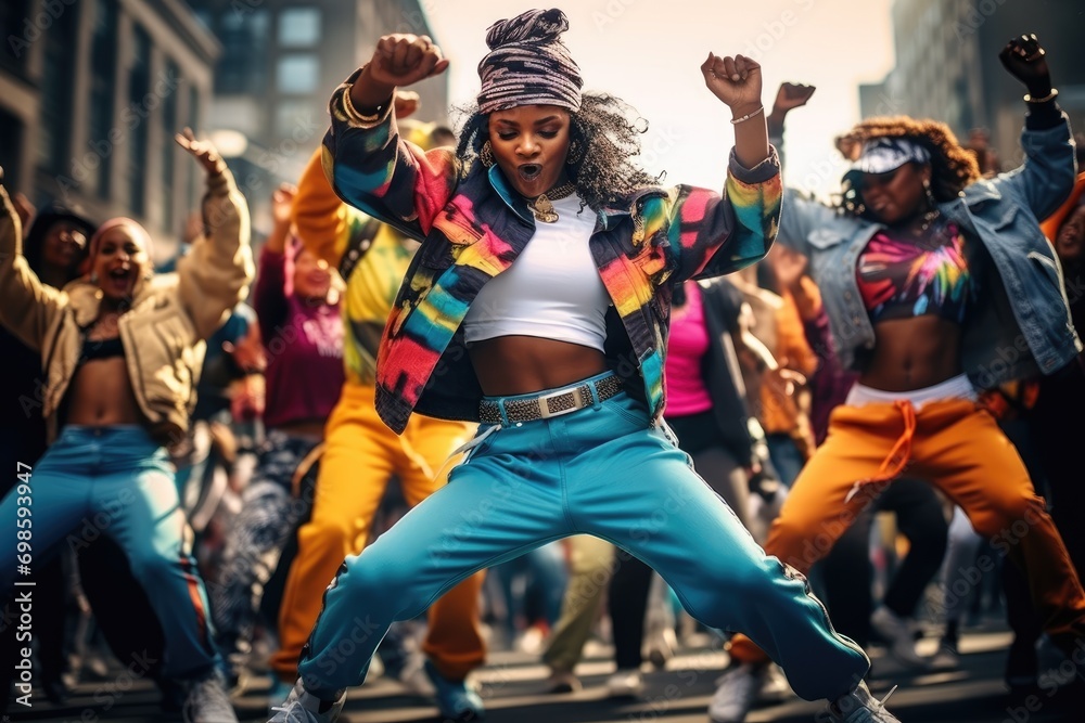 Urban Beats of the 90s: Hip-Hop Dance Group in Expressive Movements and 