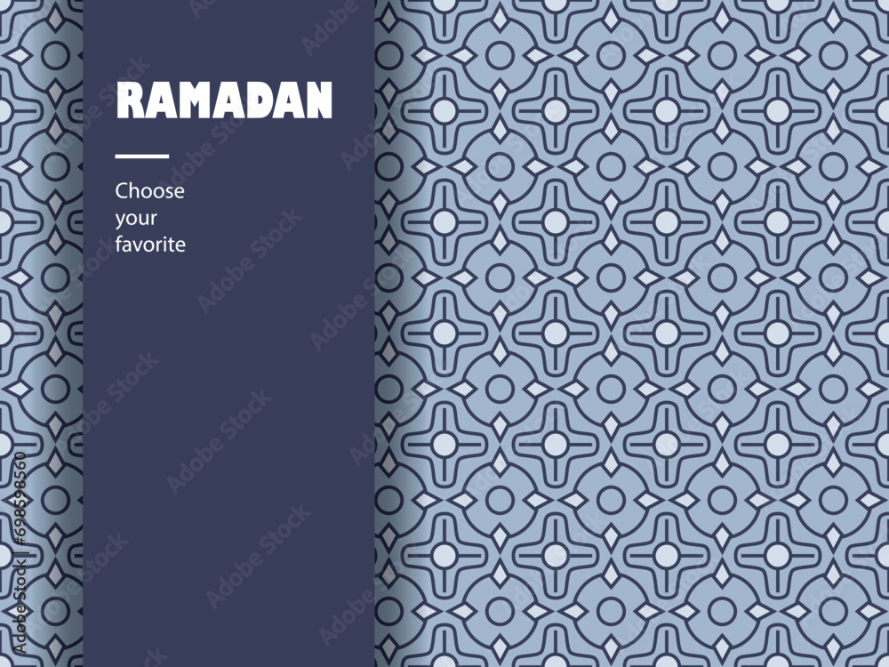 Arabic pattern Islamic Ramadan wallpaper seamless vector background ornamental 
