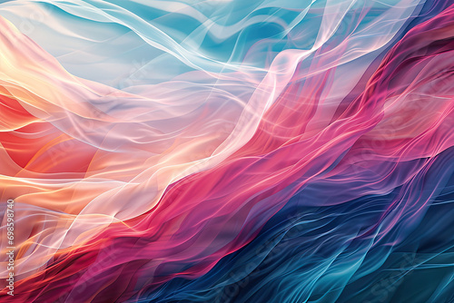 Colorful bright wavy lines for wallpaper and background