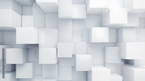 A wall of white and gray geometric pattern abstract background