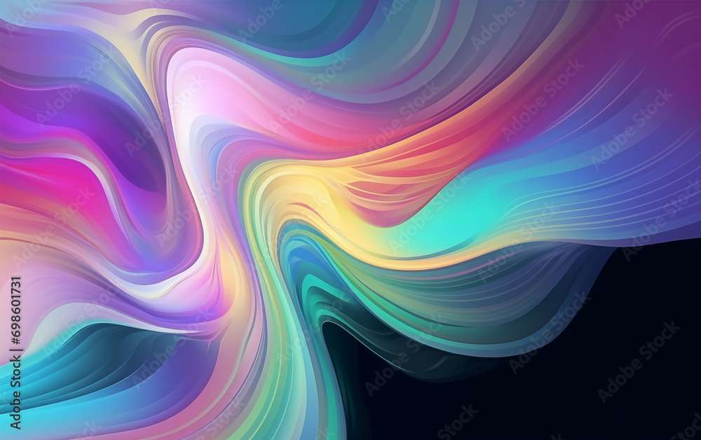 Obraz premium Colorful curve abstract background,created with Generative AI tecnology.