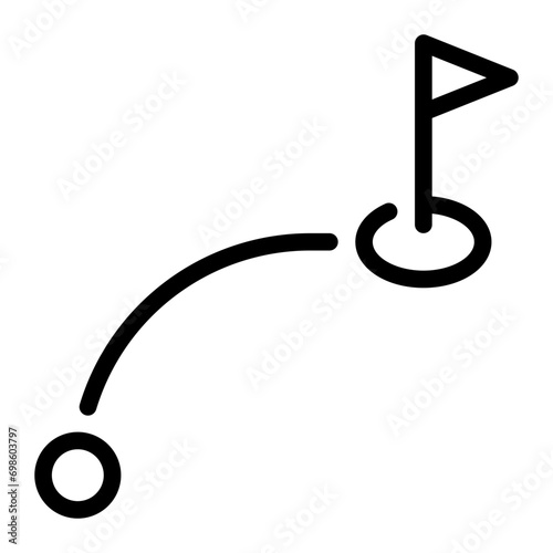 distance line icon
