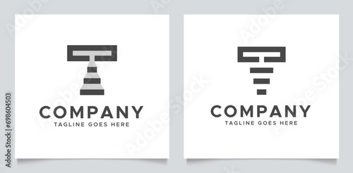 Elevate your brand with our T Letter Stairs Rise Logo Design Template. This logo used for letter mart t, stairs, steps, success, growth, career, ladder, up, business, company, construction