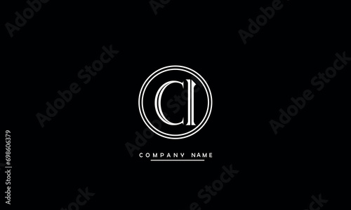 CI, IC, C, I Abstract Letters Logo Monogram