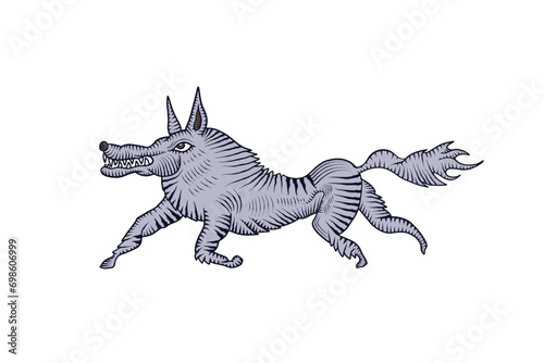 illustration of wolf (ID: 698606999)