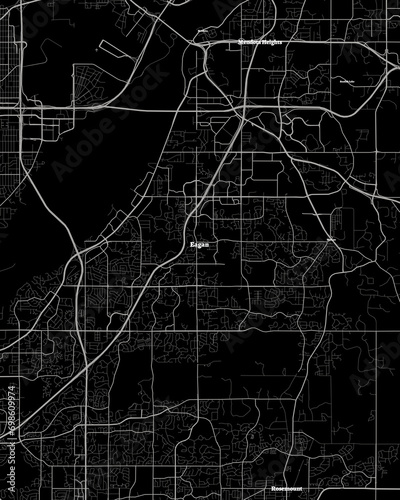 Eagan Minnesota Map, Detailed Dark Map of Eagan Minnesota photo