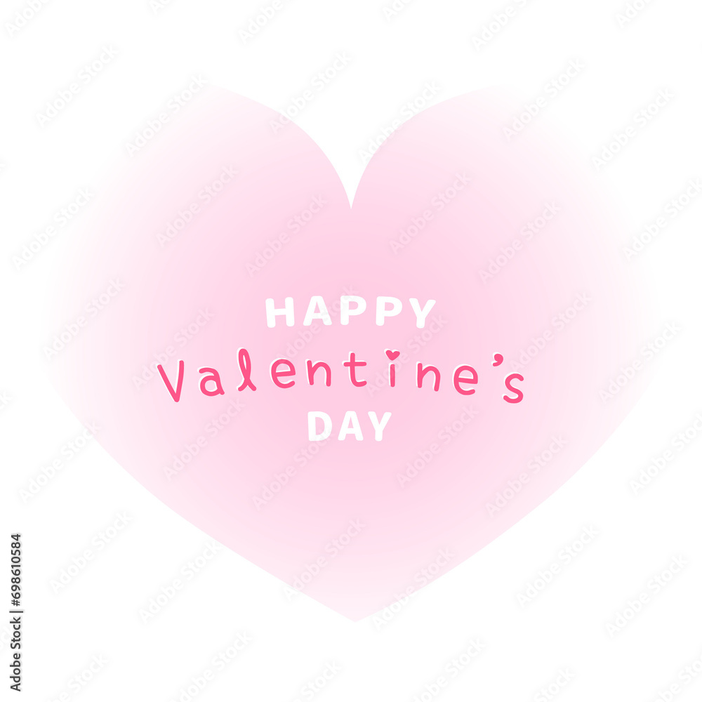  valentine's day heart sharp illustration with title background