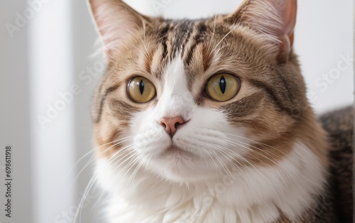 Retrato de un gato mirando fijamente