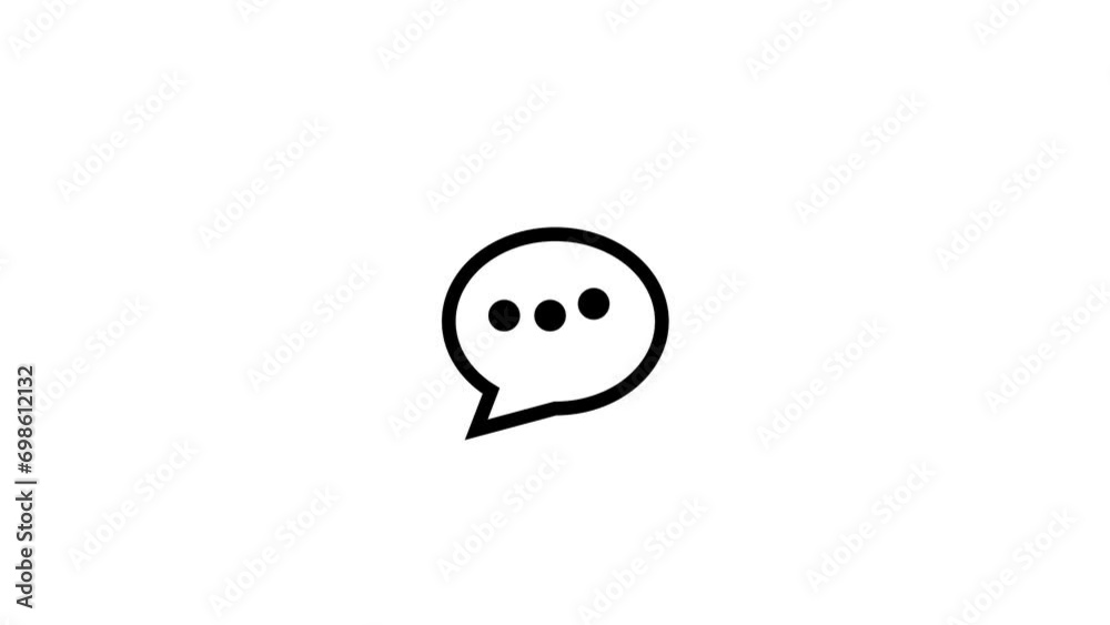 MASSAGE ICON ANIMATION .MOVING CHAT MASSAGE ICON ANIMATION .MOVING CHAT